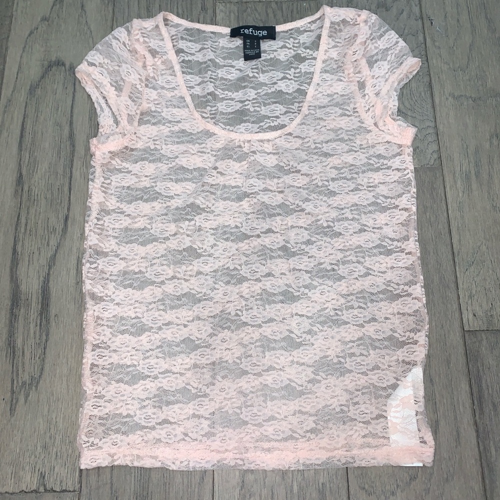 Floral lace top